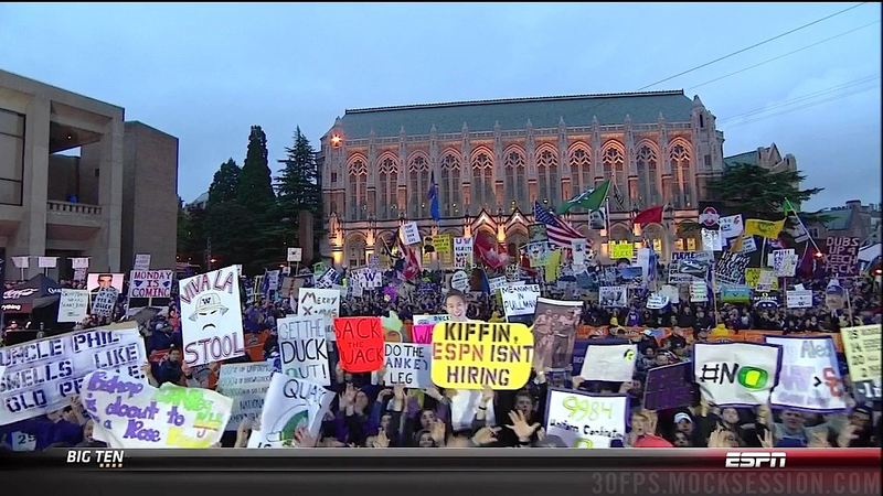 Illustration for article titled Desmond Howard Is Not Impressed: Your Oregon-UW GameDay Sign Roundup